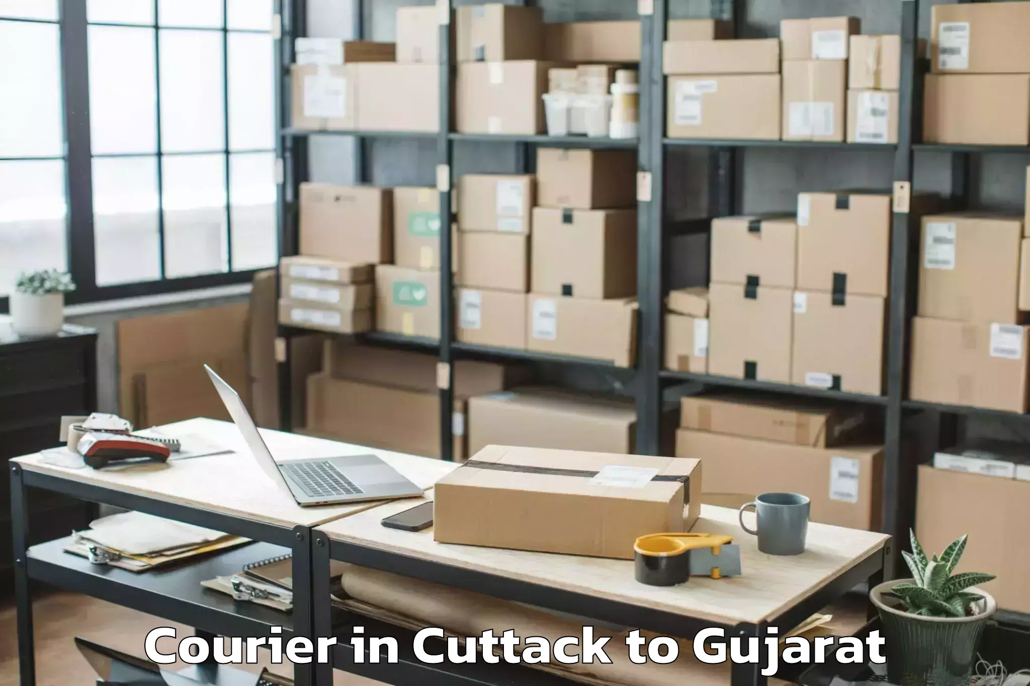 Top Cuttack to Vansda Courier Available